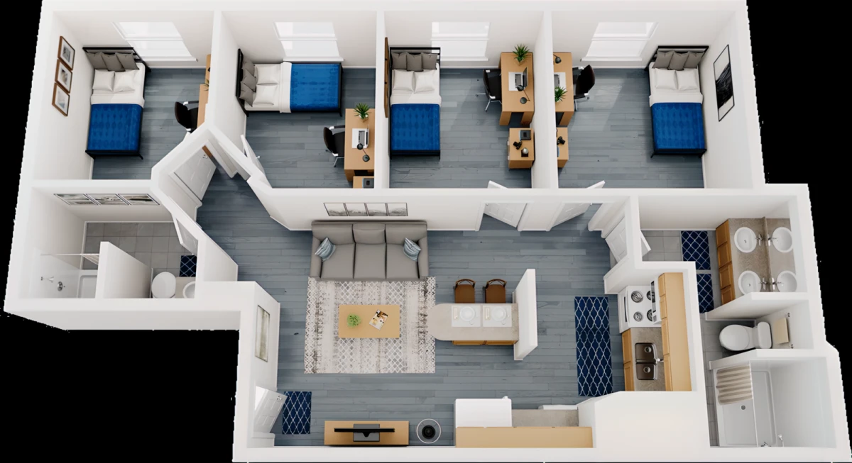 Shared Rooms view 2