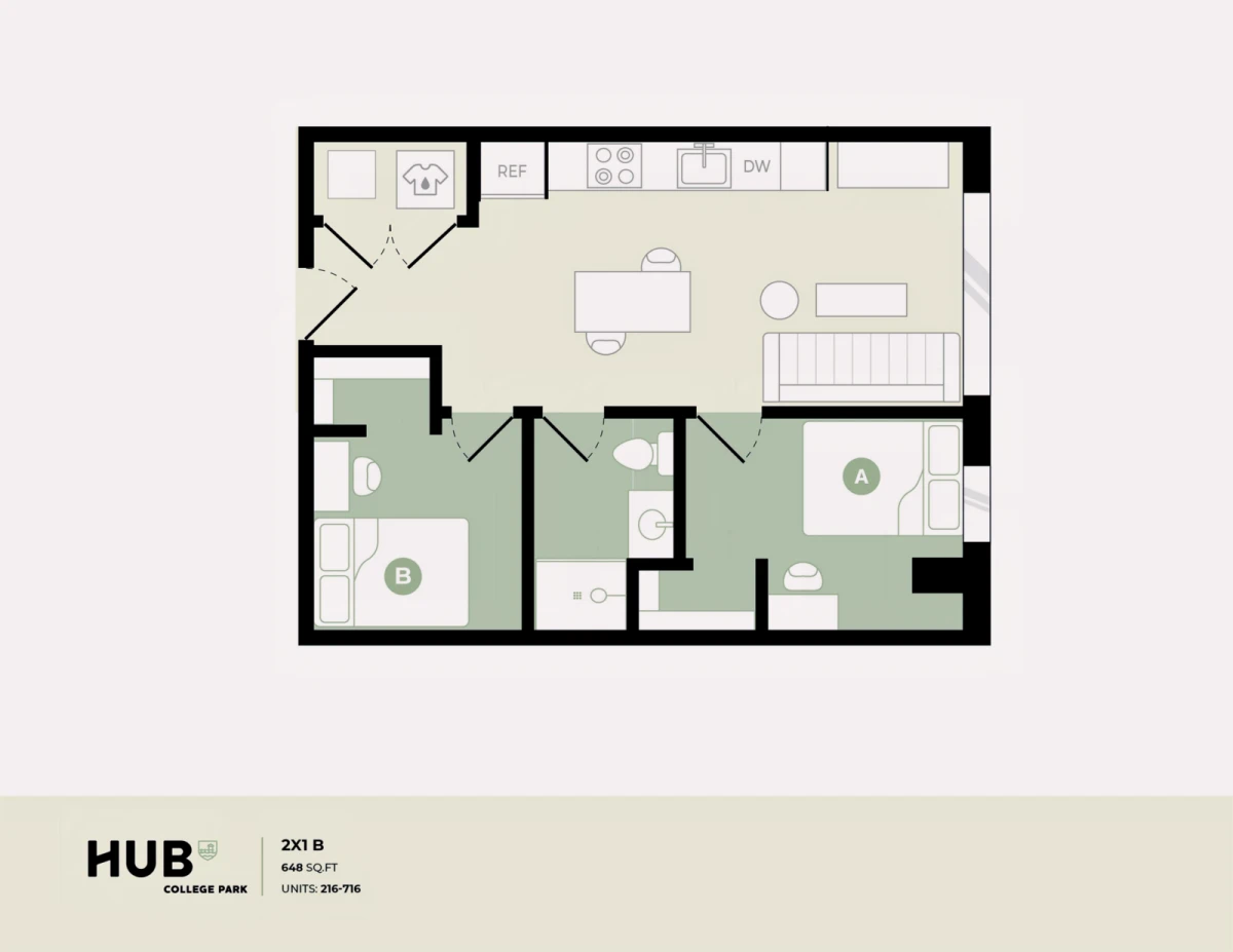 2 Rooms view 1