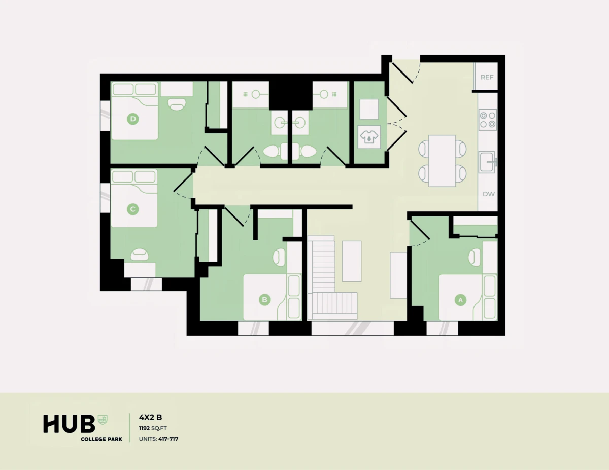 4 Bed 2 Bath B