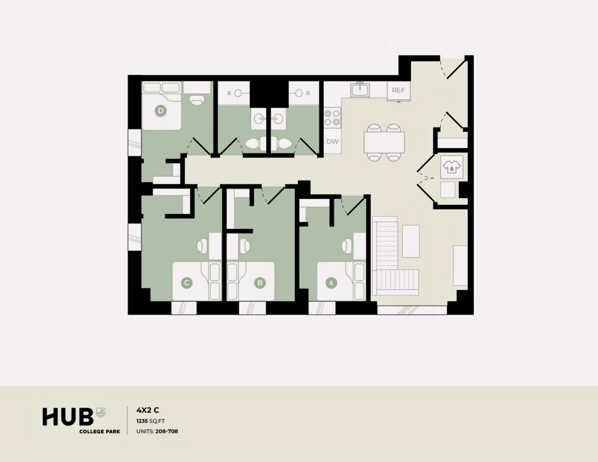 4 Bed 2 Bath C