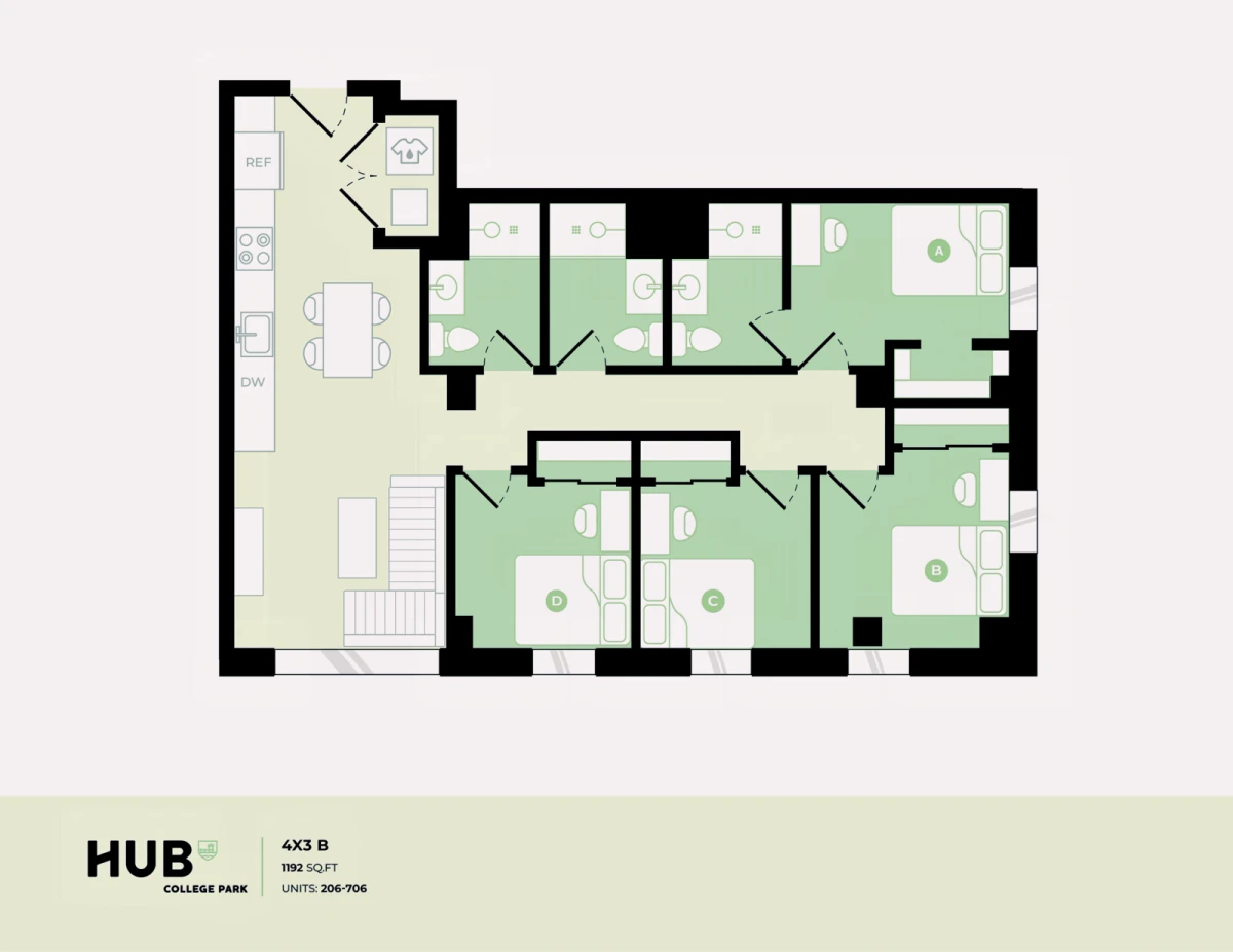4 Bed 3 Bath B
