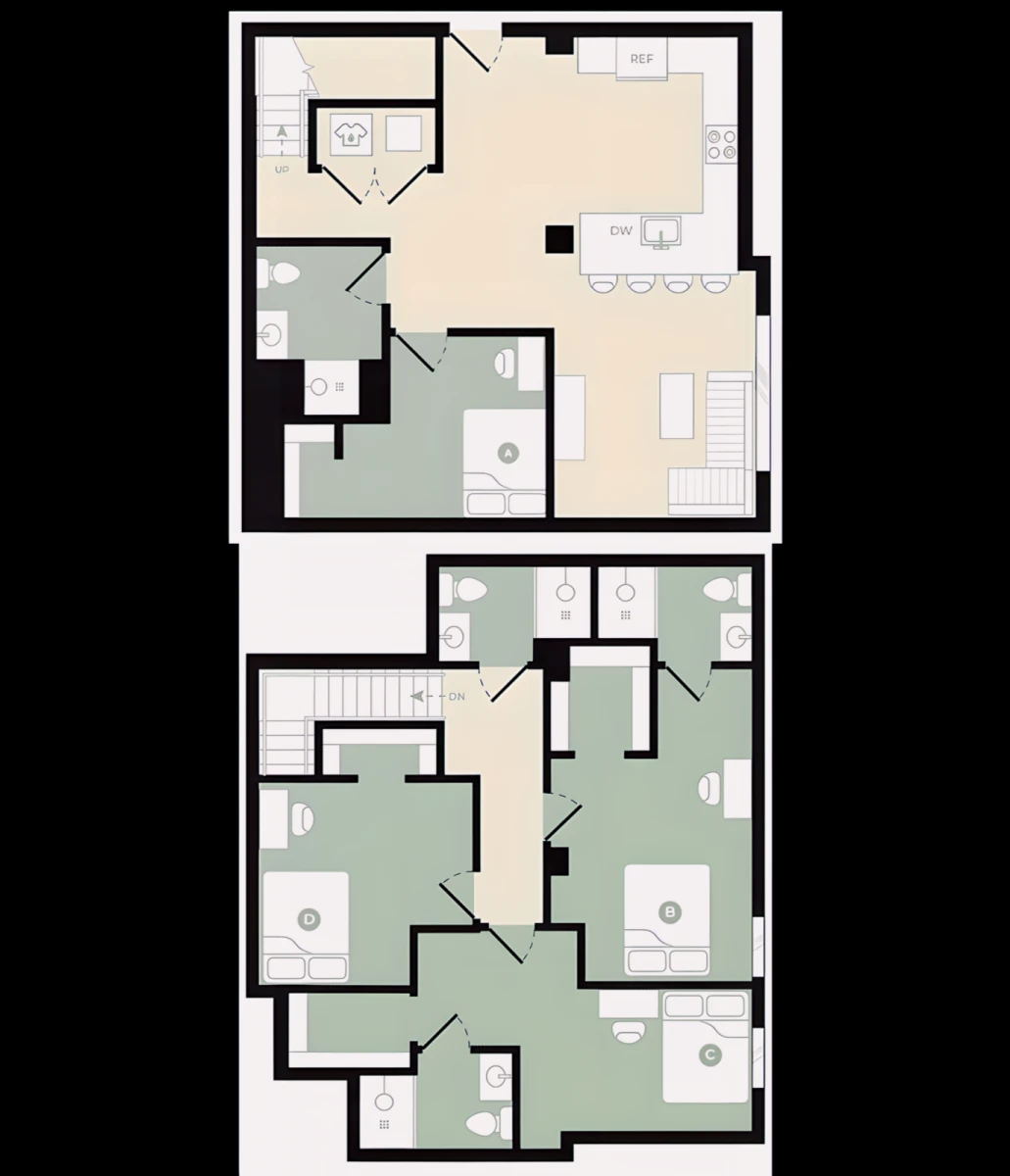 4X4 Rooms view 1
