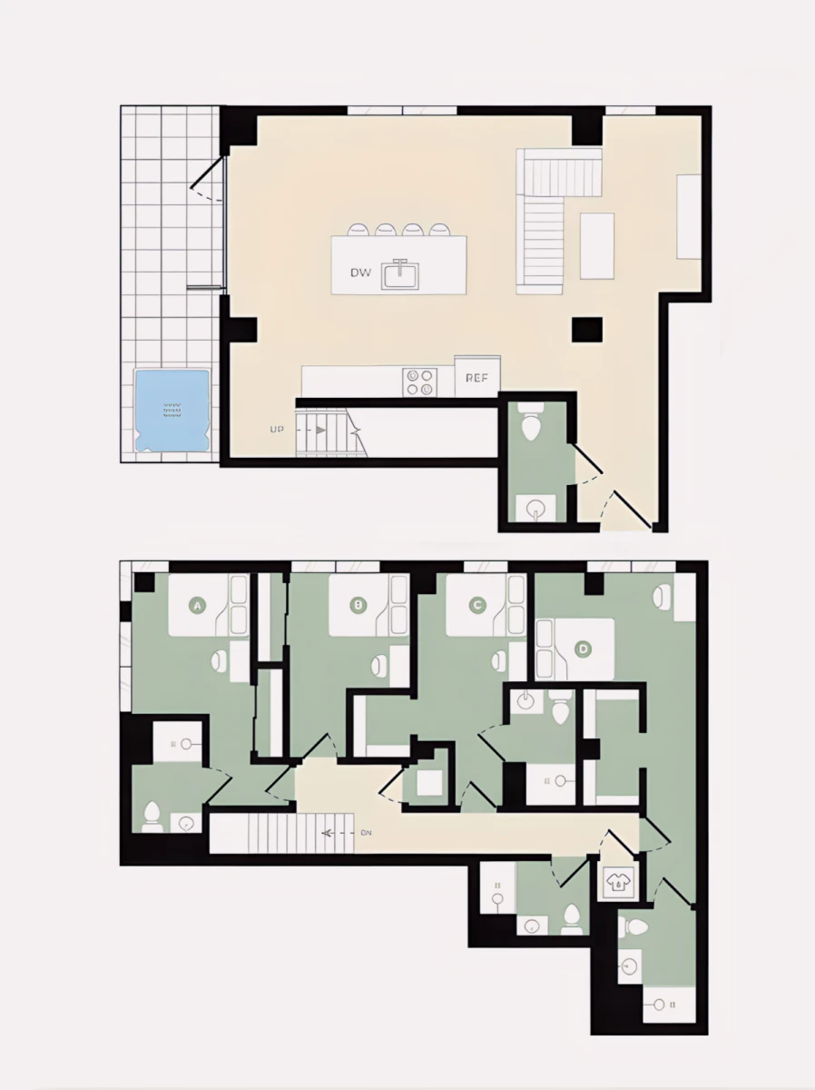 4 Rooms view 2