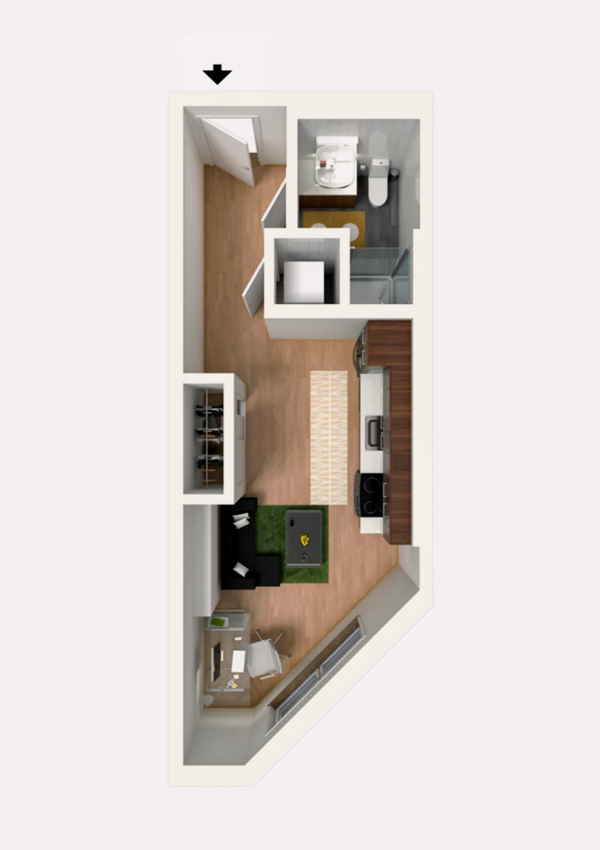 Studio Rooms view 1
