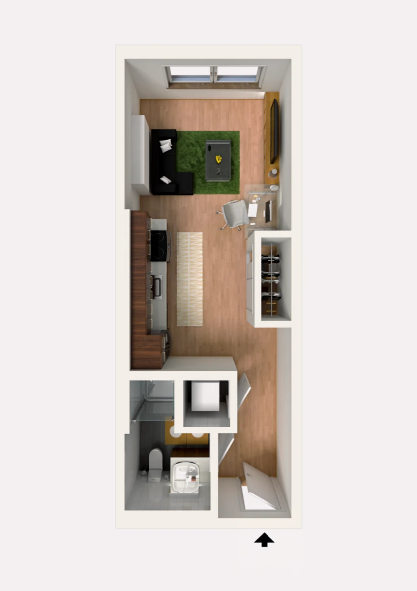 Studio Rooms view 3