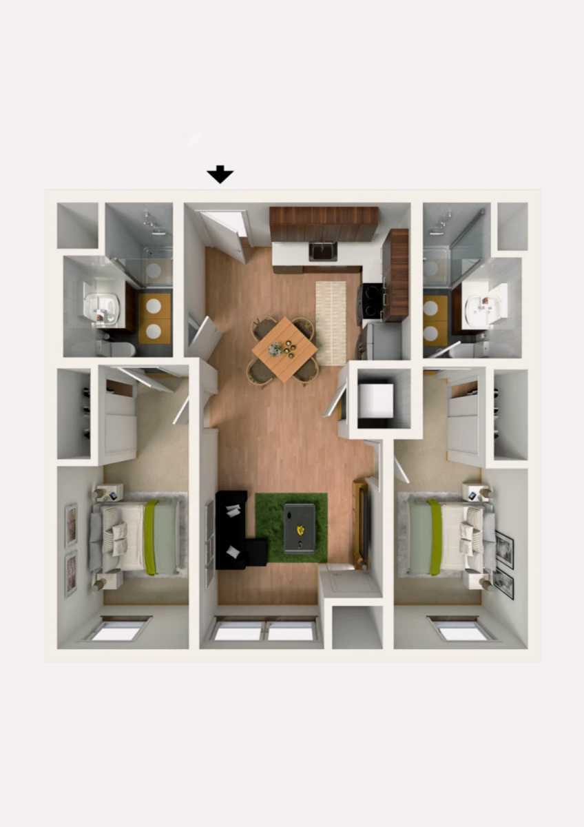 2 Rooms view 4