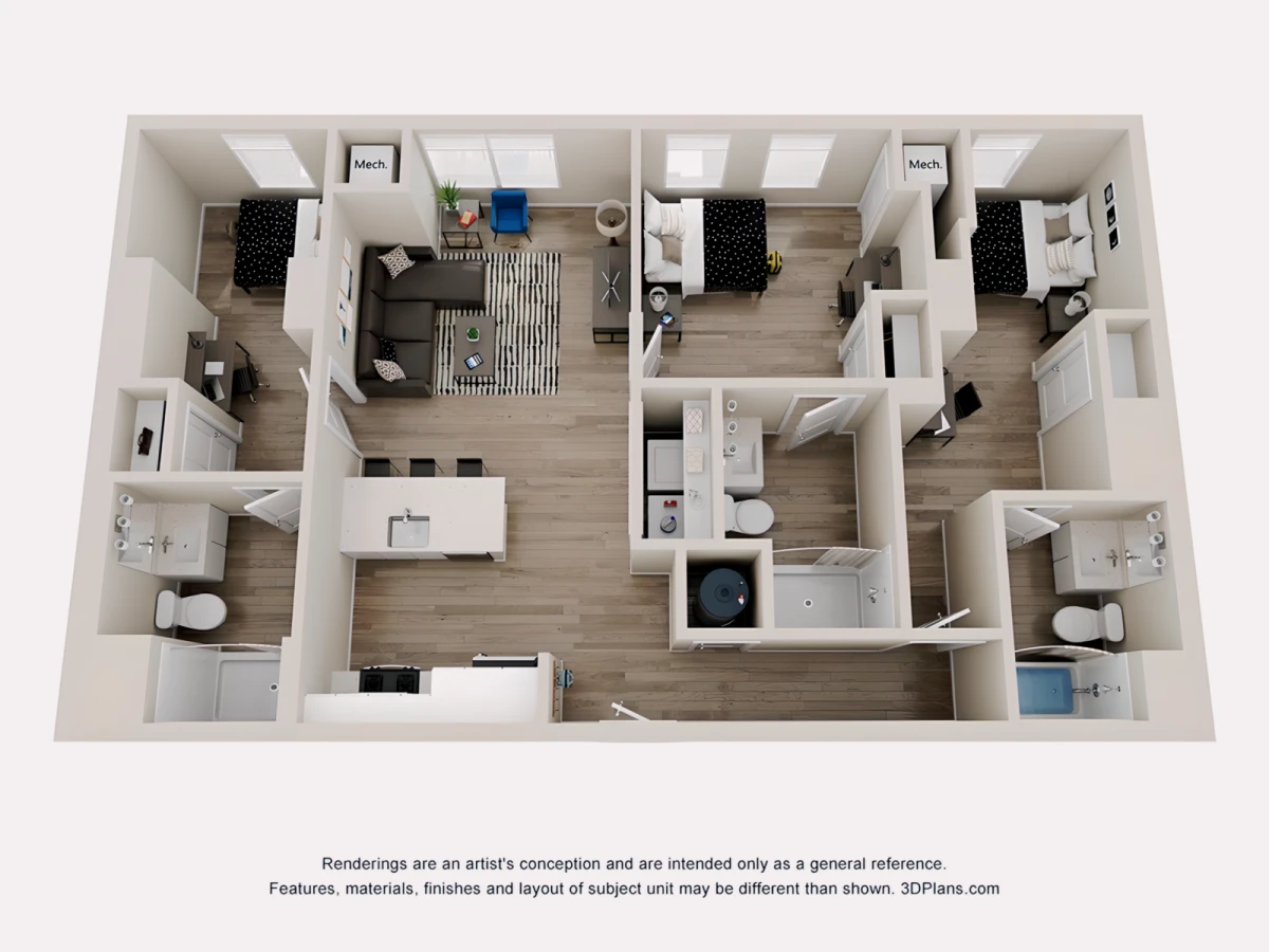 3 Rooms view 2