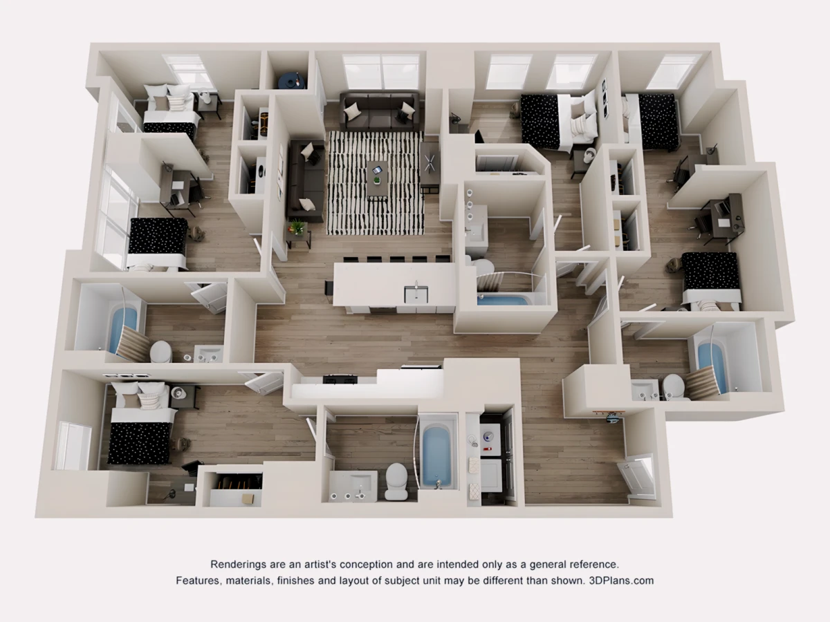 4 Rooms view 3