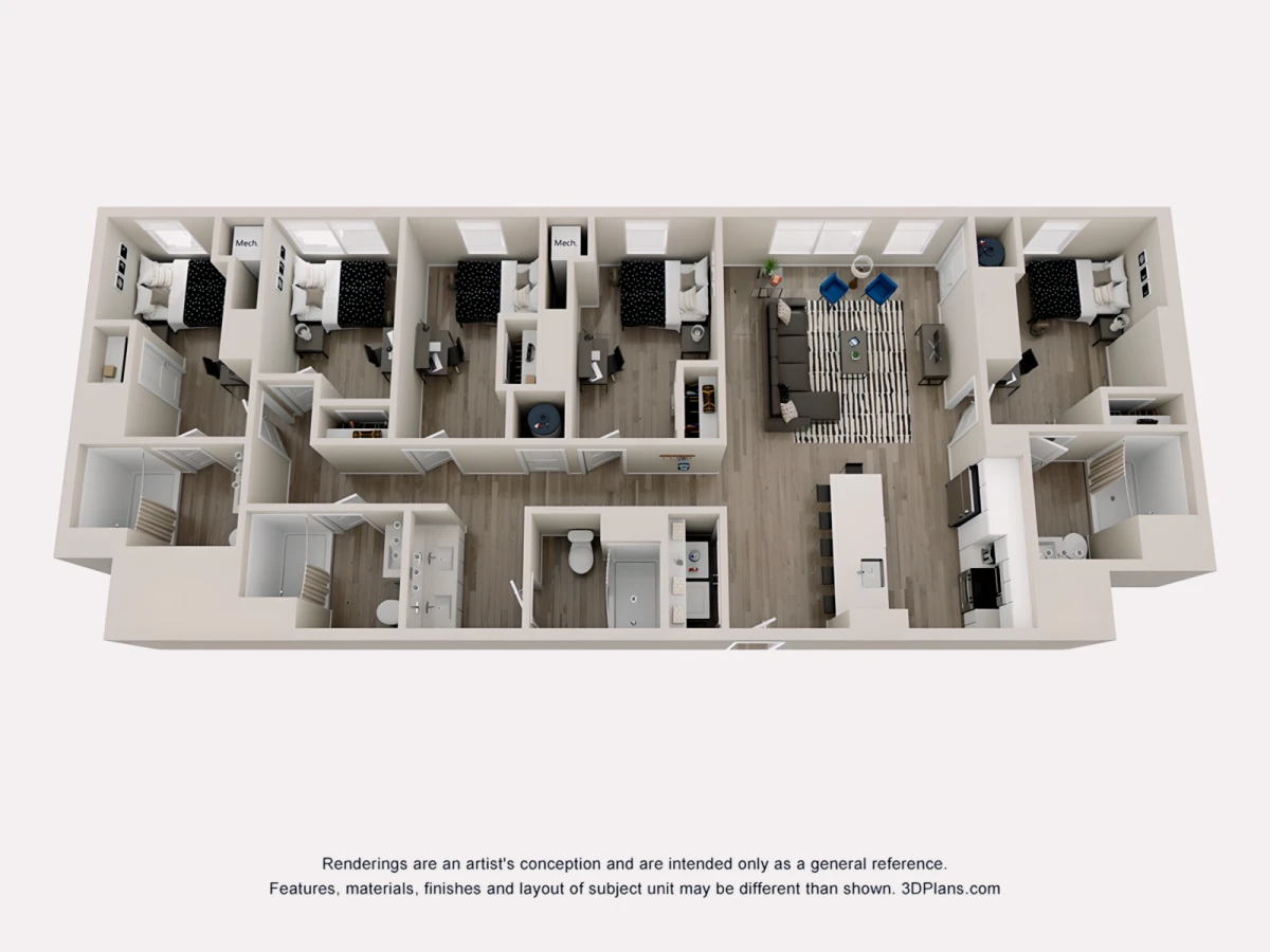 5 Rooms view 3