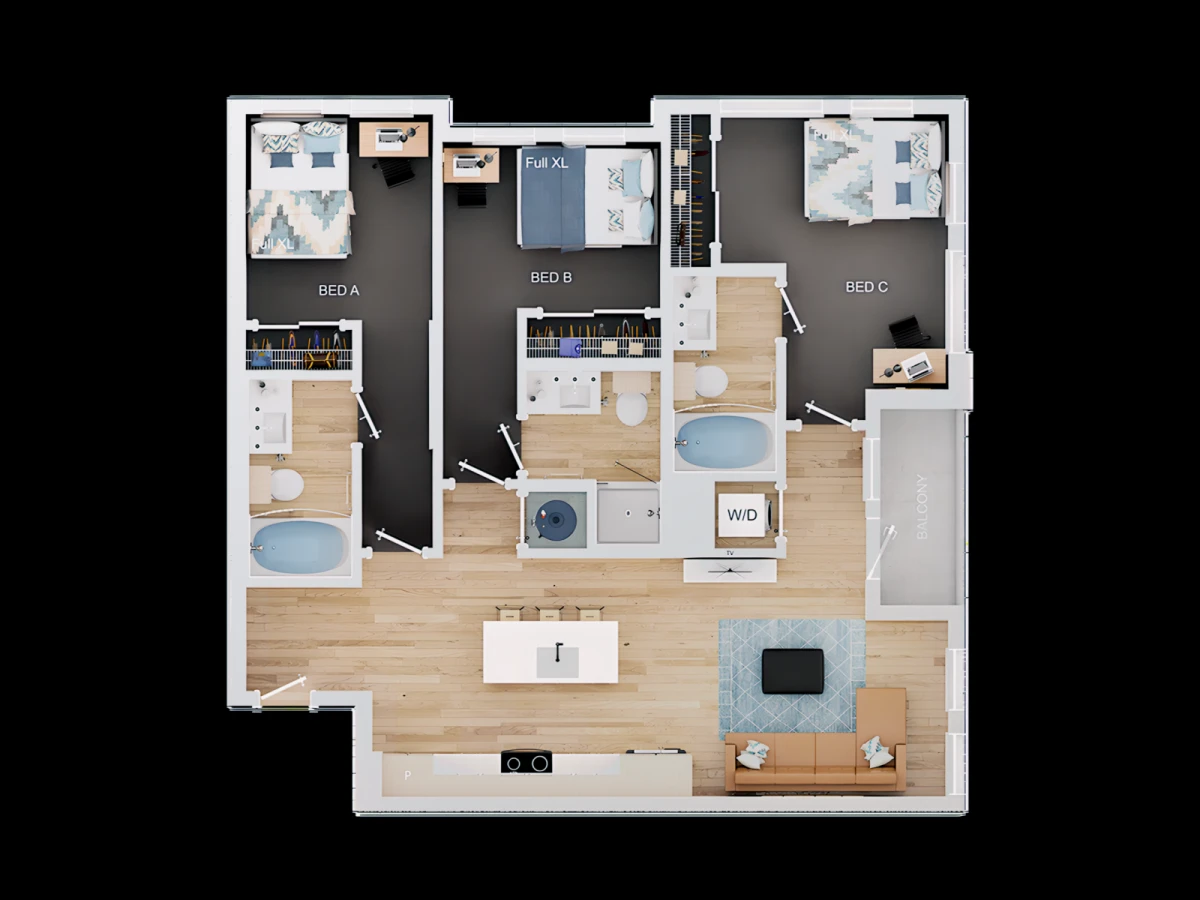 3 Rooms view 3