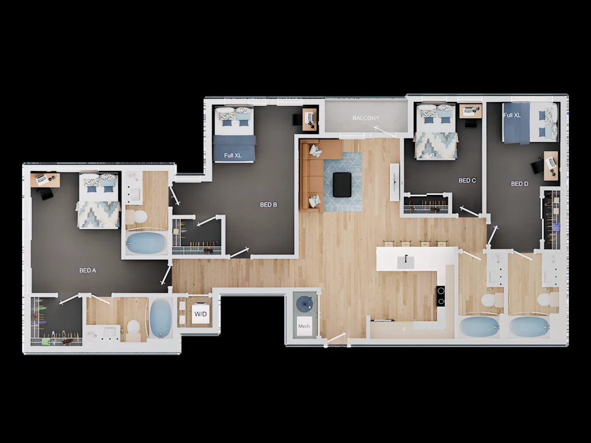 4 Rooms view 4