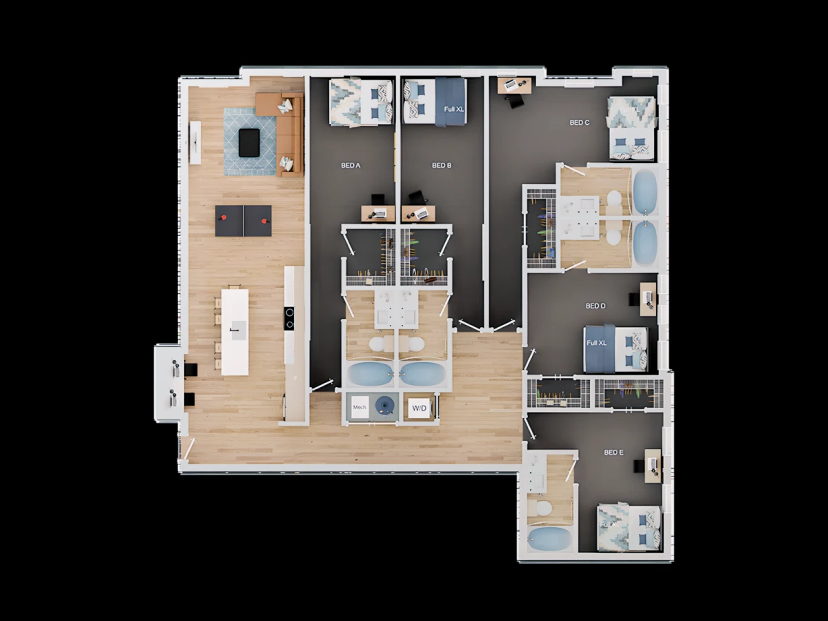 5 Rooms view 2