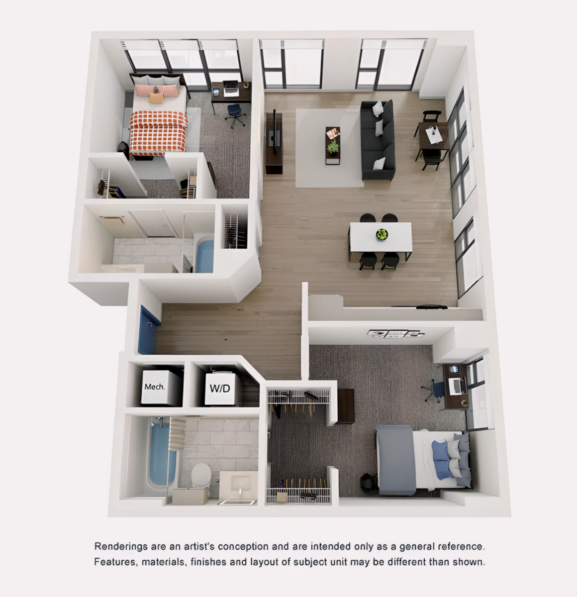 2 Rooms view 3