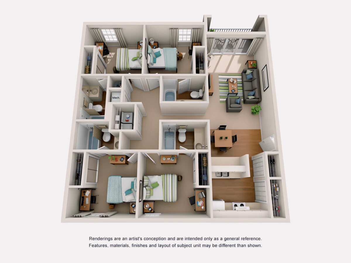 4 Rooms view 4