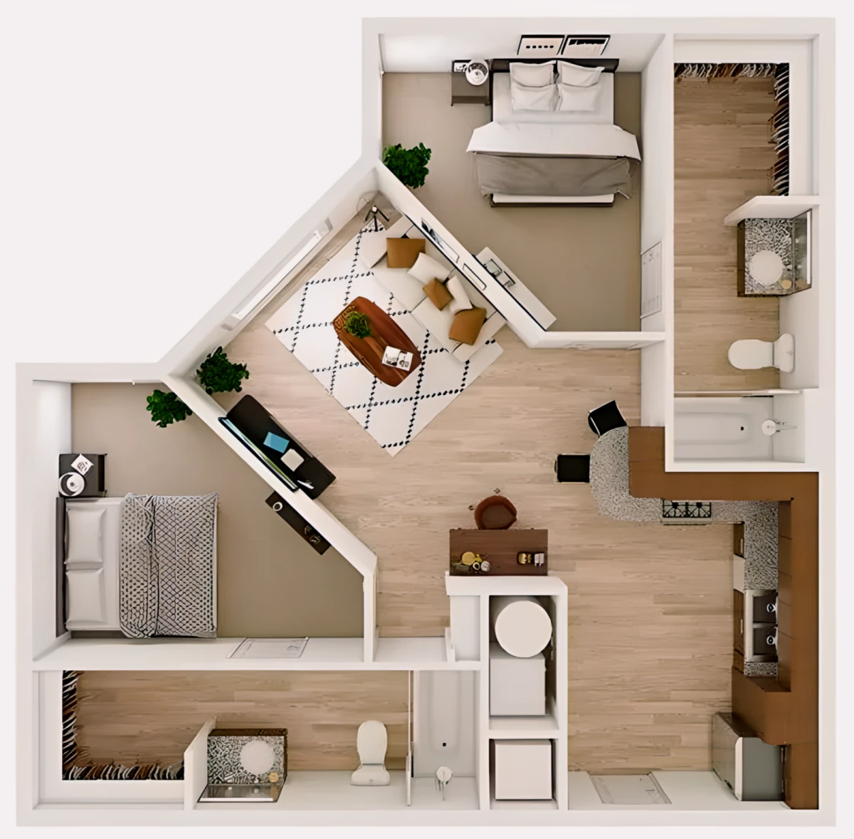 2 Rooms view 2