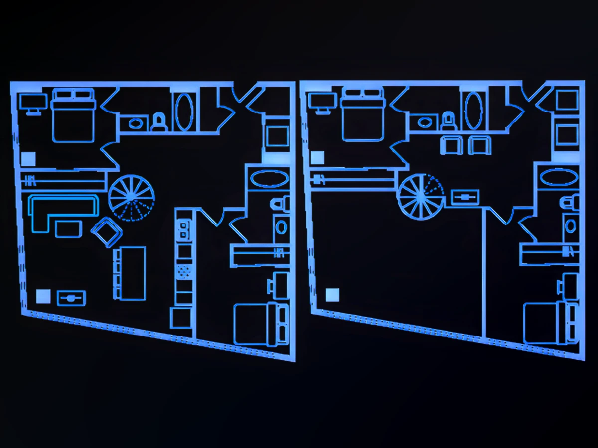 4 Rooms view 1
