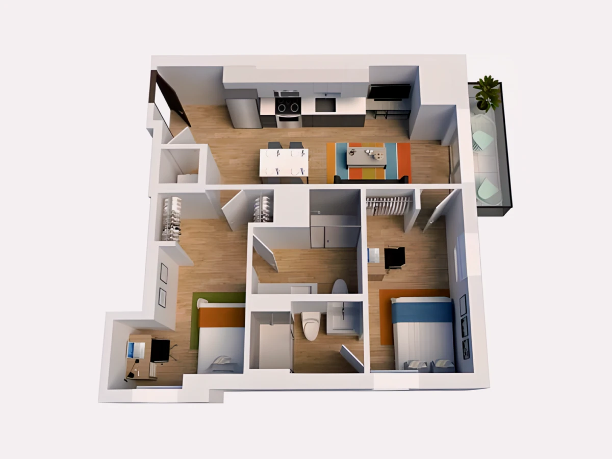 2 Rooms view 4