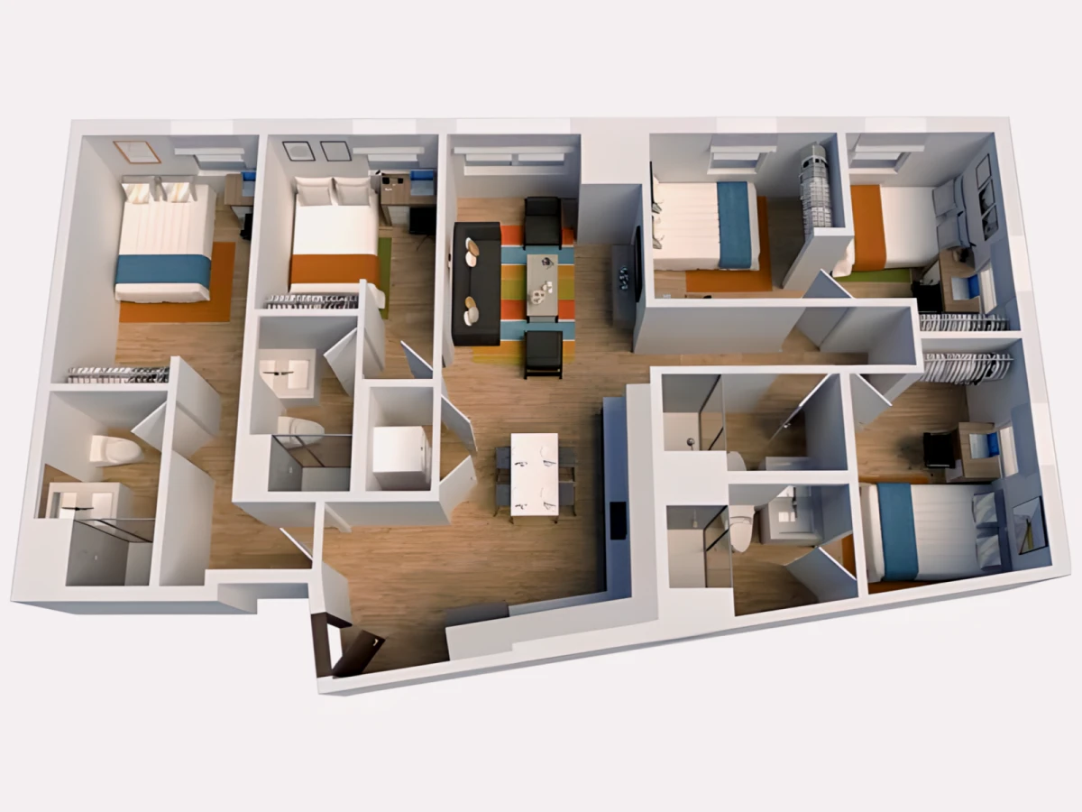 5 Rooms view 4