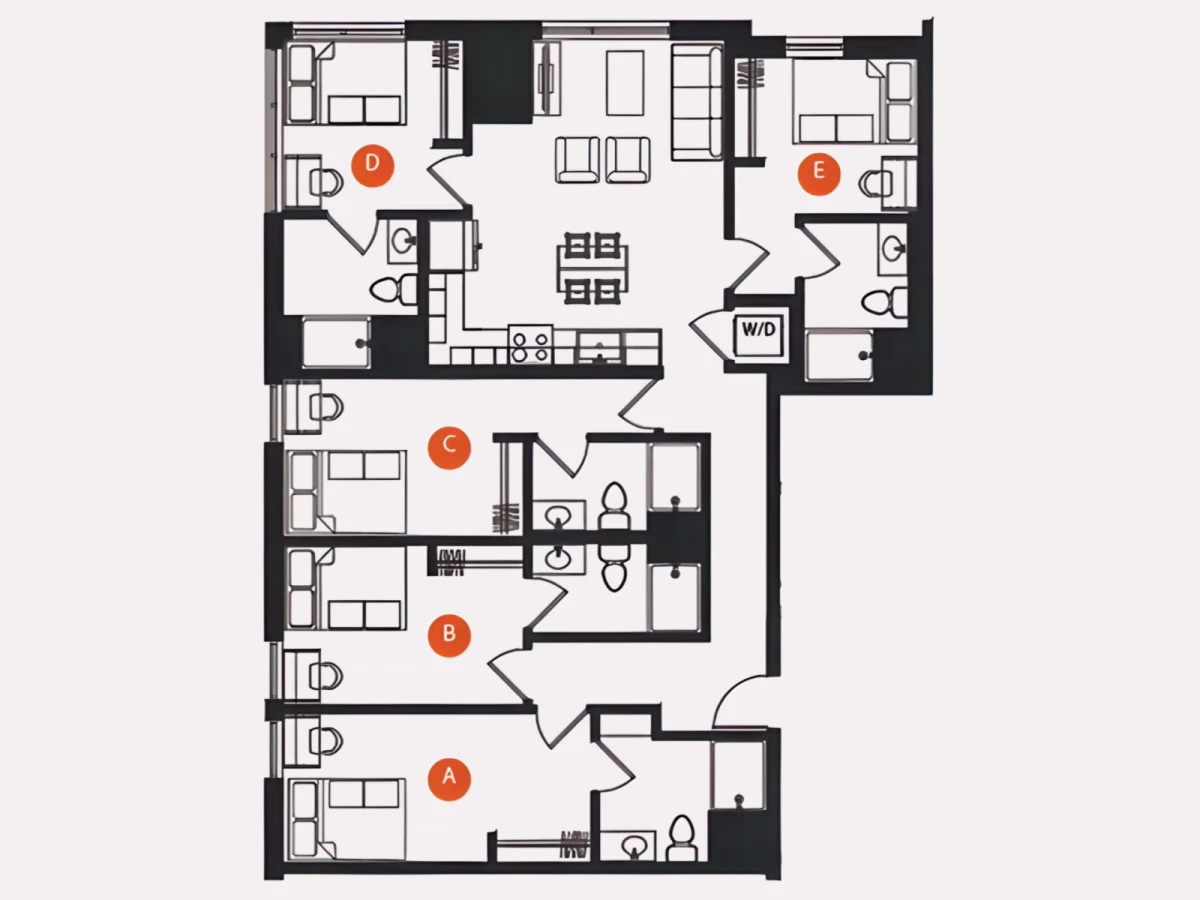 5 Rooms view 2
