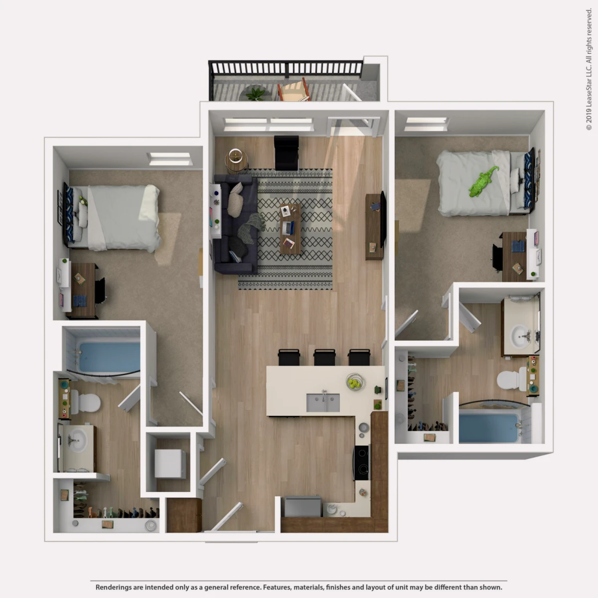 2 Rooms view 3