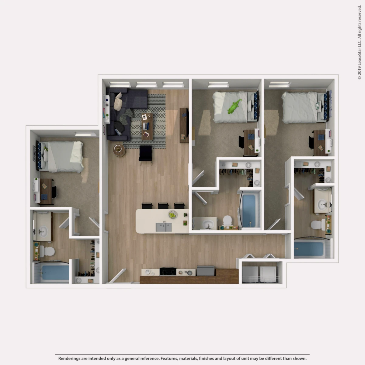 3 Rooms view 1