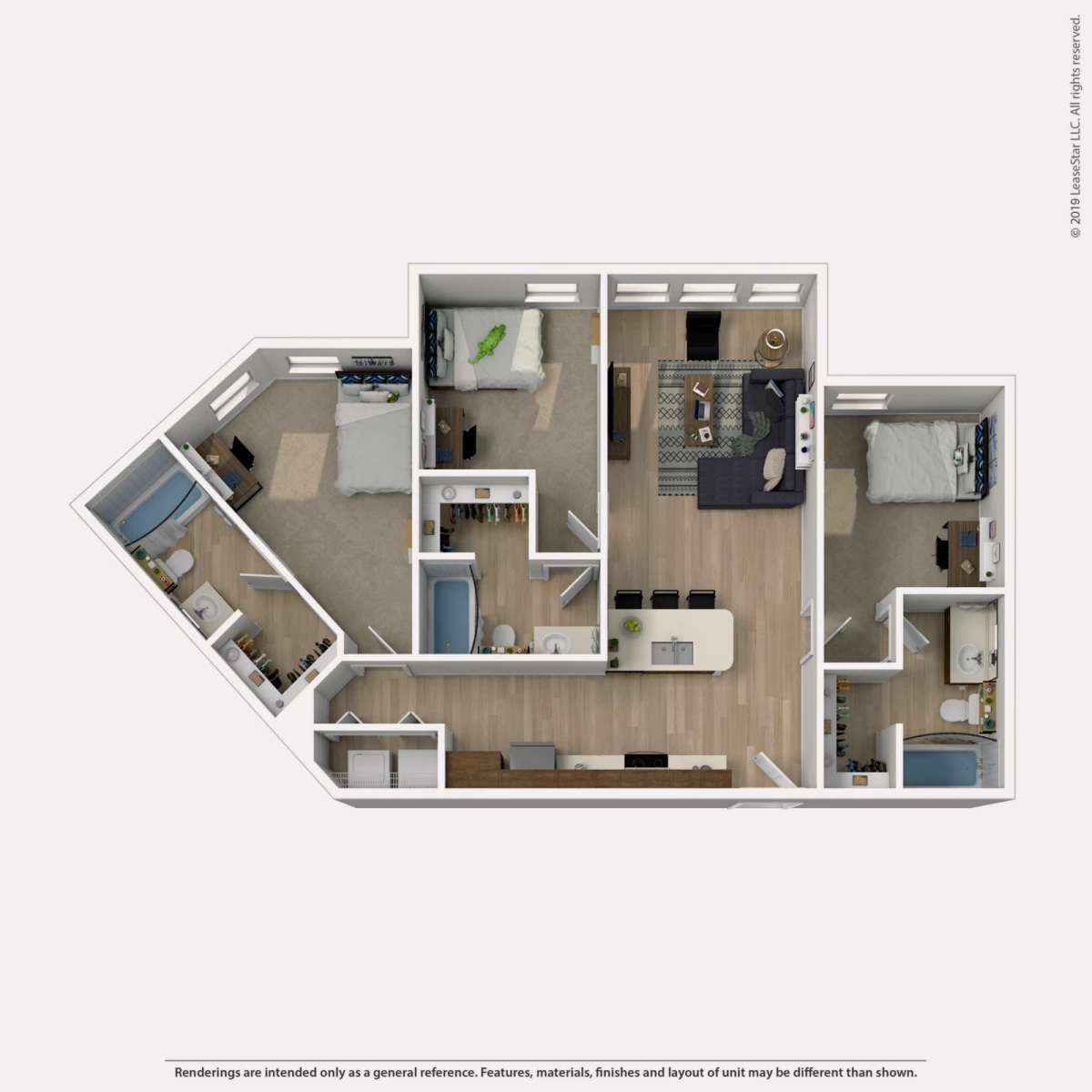 3 Rooms view 2