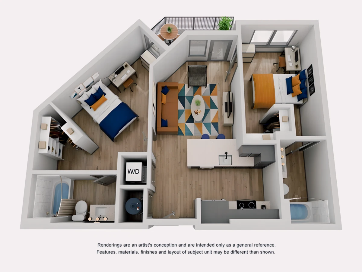 2 Rooms view 2
