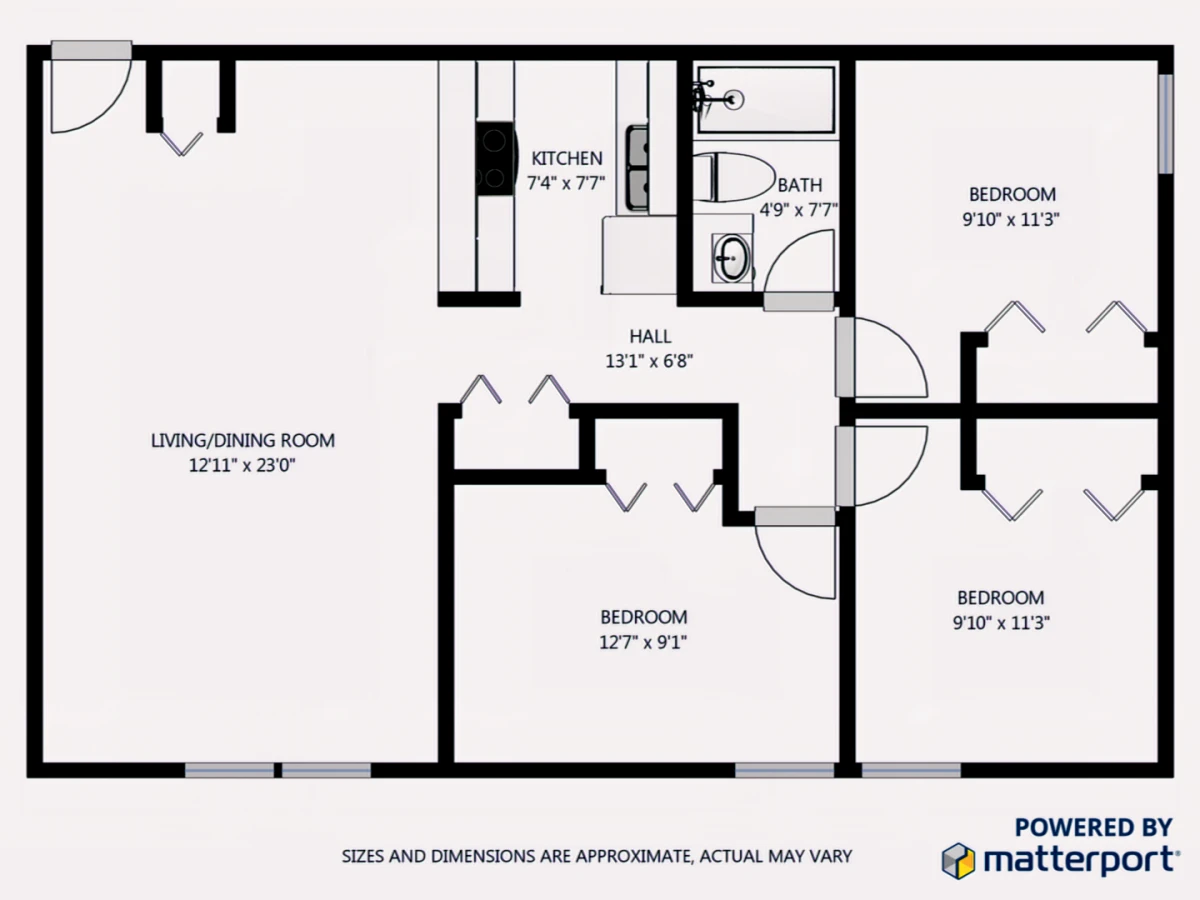 3Bedrooms, 1Bathrooms