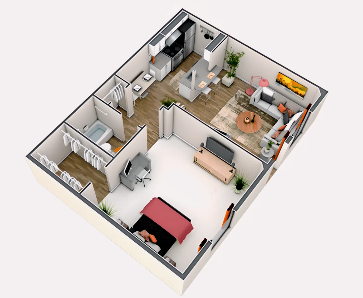 1 Rooms view 2