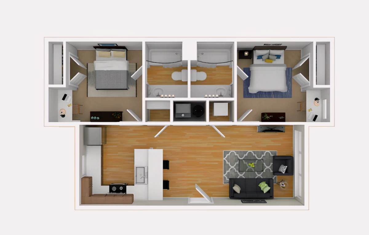 2 Rooms view 2