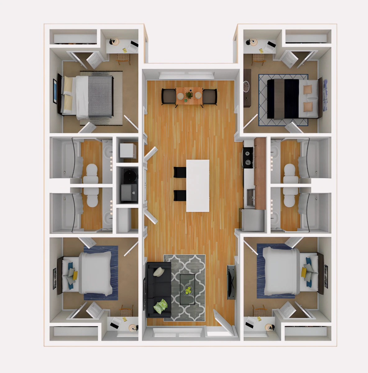 4 Rooms view 4