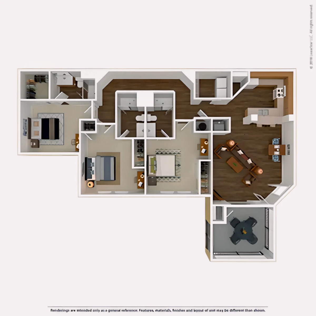 3BR/3BA Rooms view 2