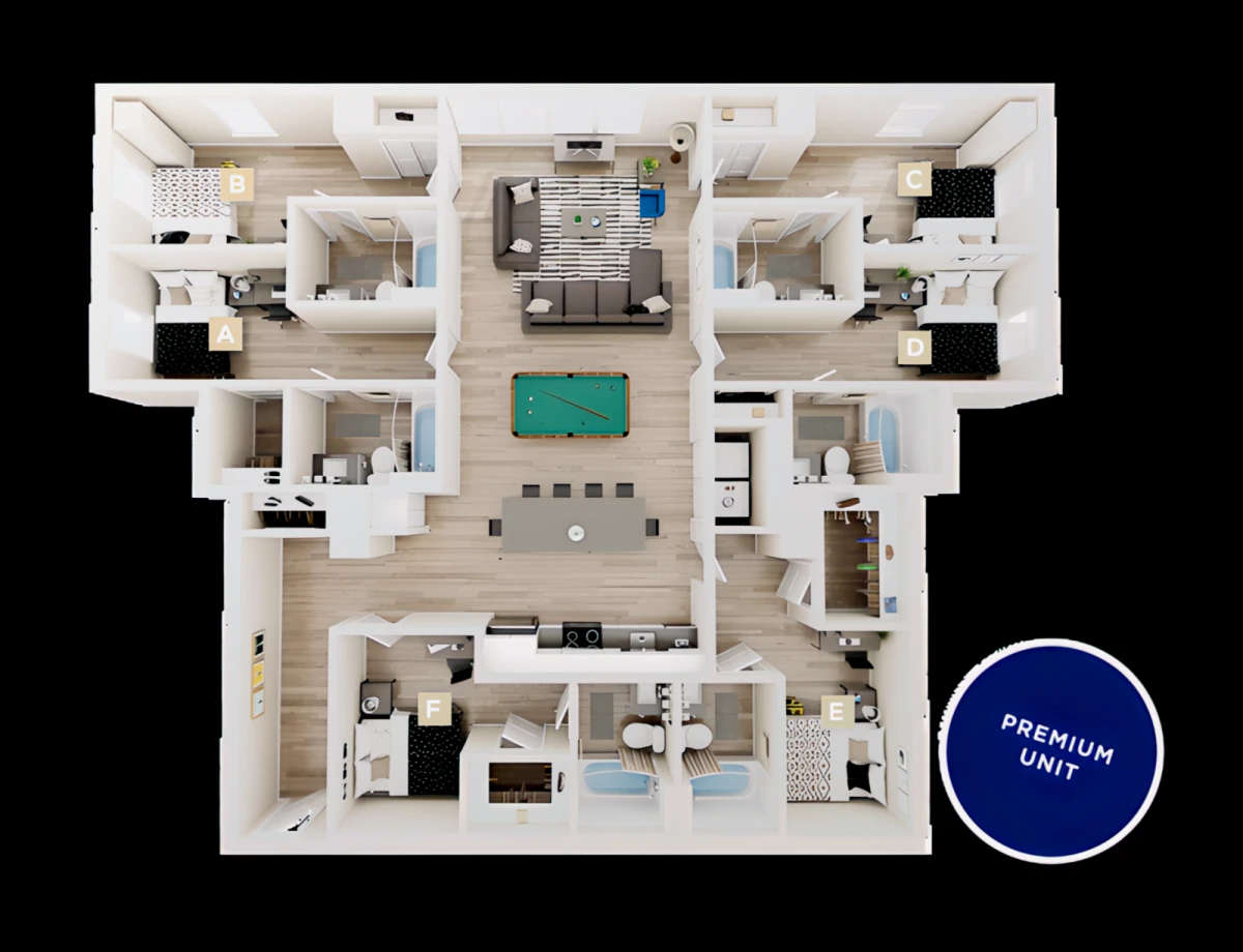6 Bed 6 Bath F1