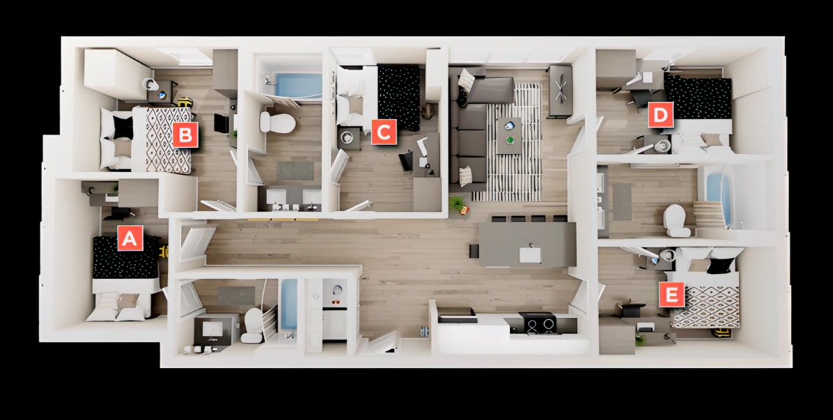 3 Bed 3 Bath C5