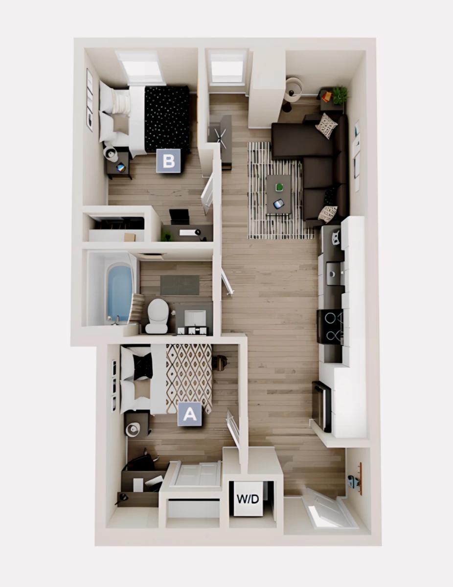 2 Bed 1 Bath B9