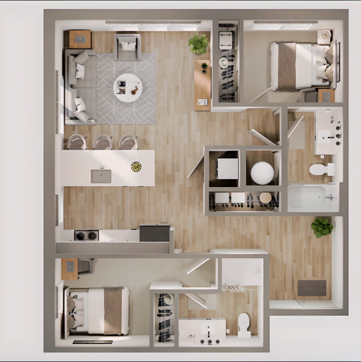2 Rooms view 4