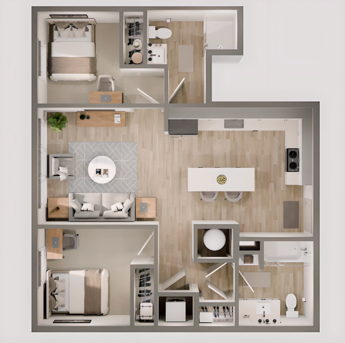 2 Rooms view 2