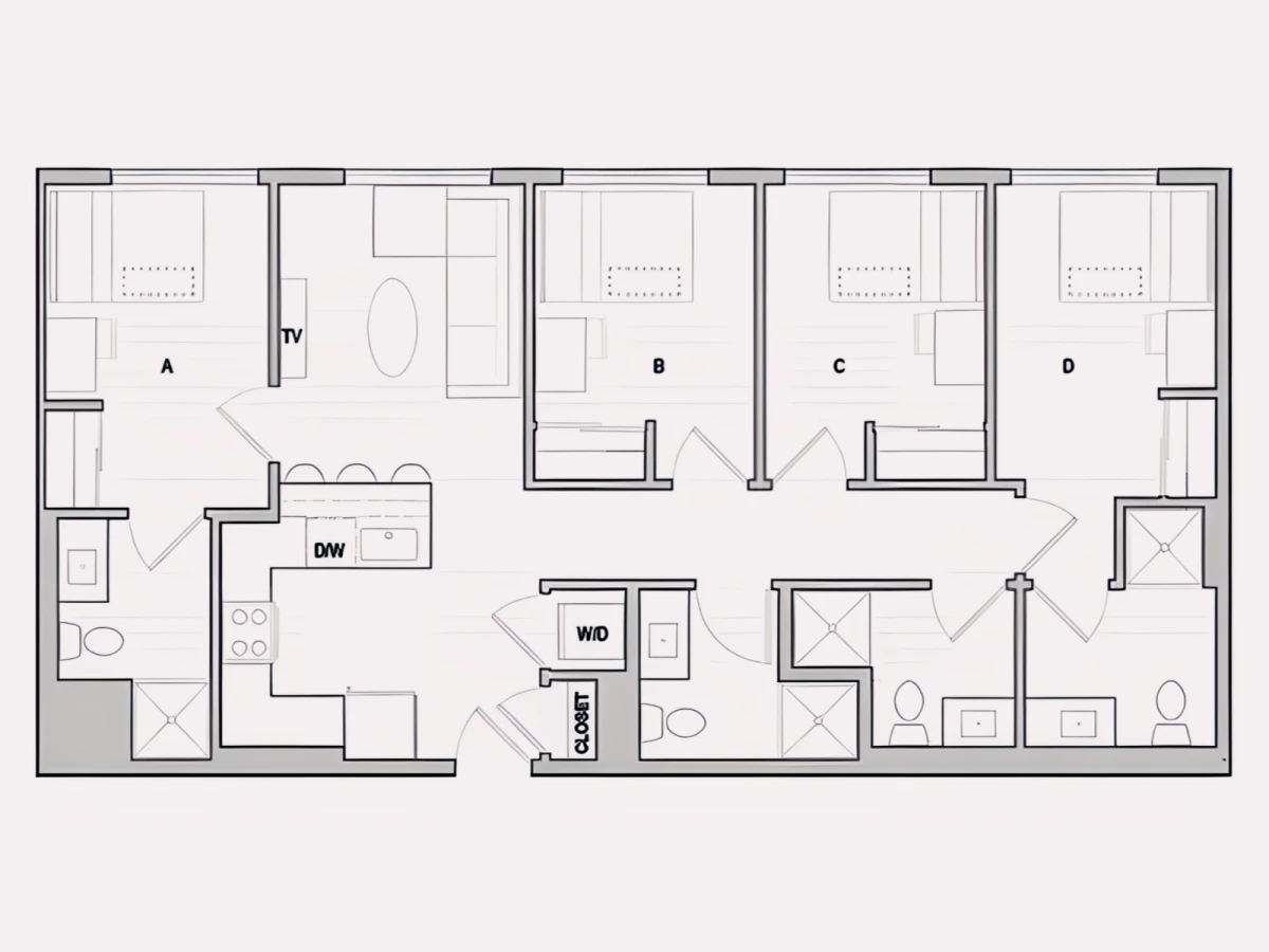 4x4 Rooms view 2