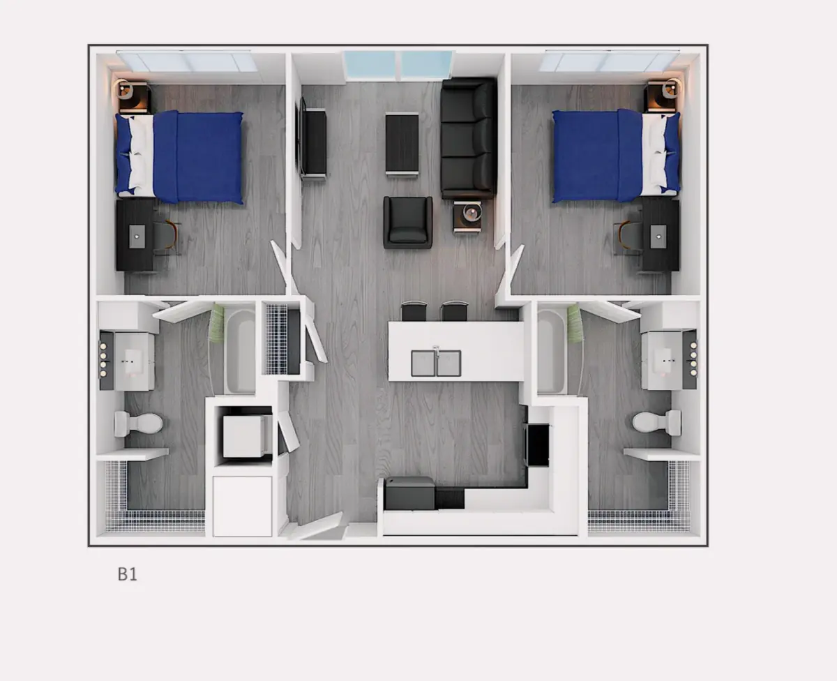 2x2 Rooms view 2