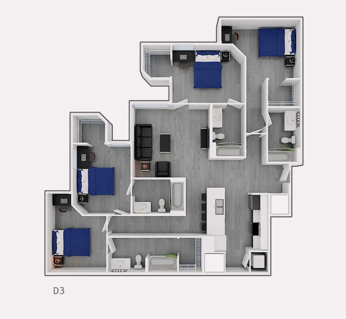 2x2 Rooms view 4