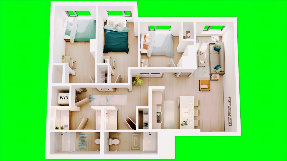 3 Bed 2 Bath C3