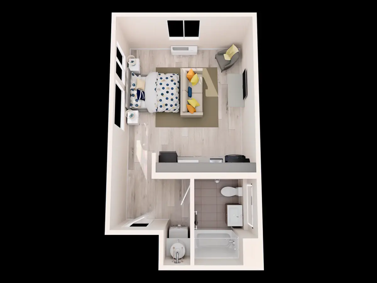 Studio Rooms view 3