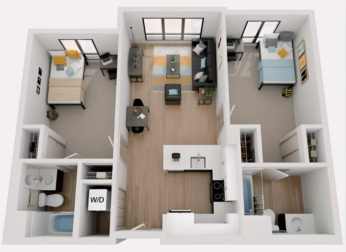 2 Rooms view 4
