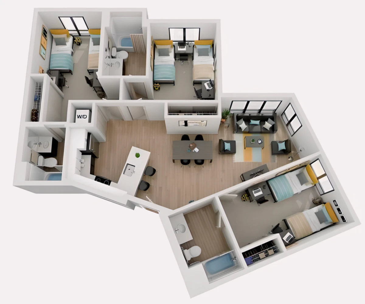3 Rooms view 3