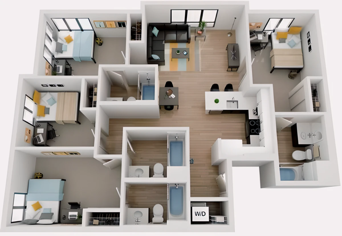 4 Rooms view 4