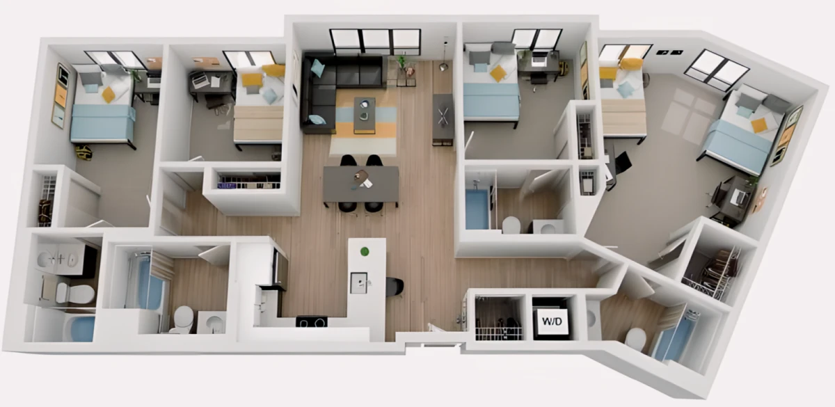 4 Rooms view 4