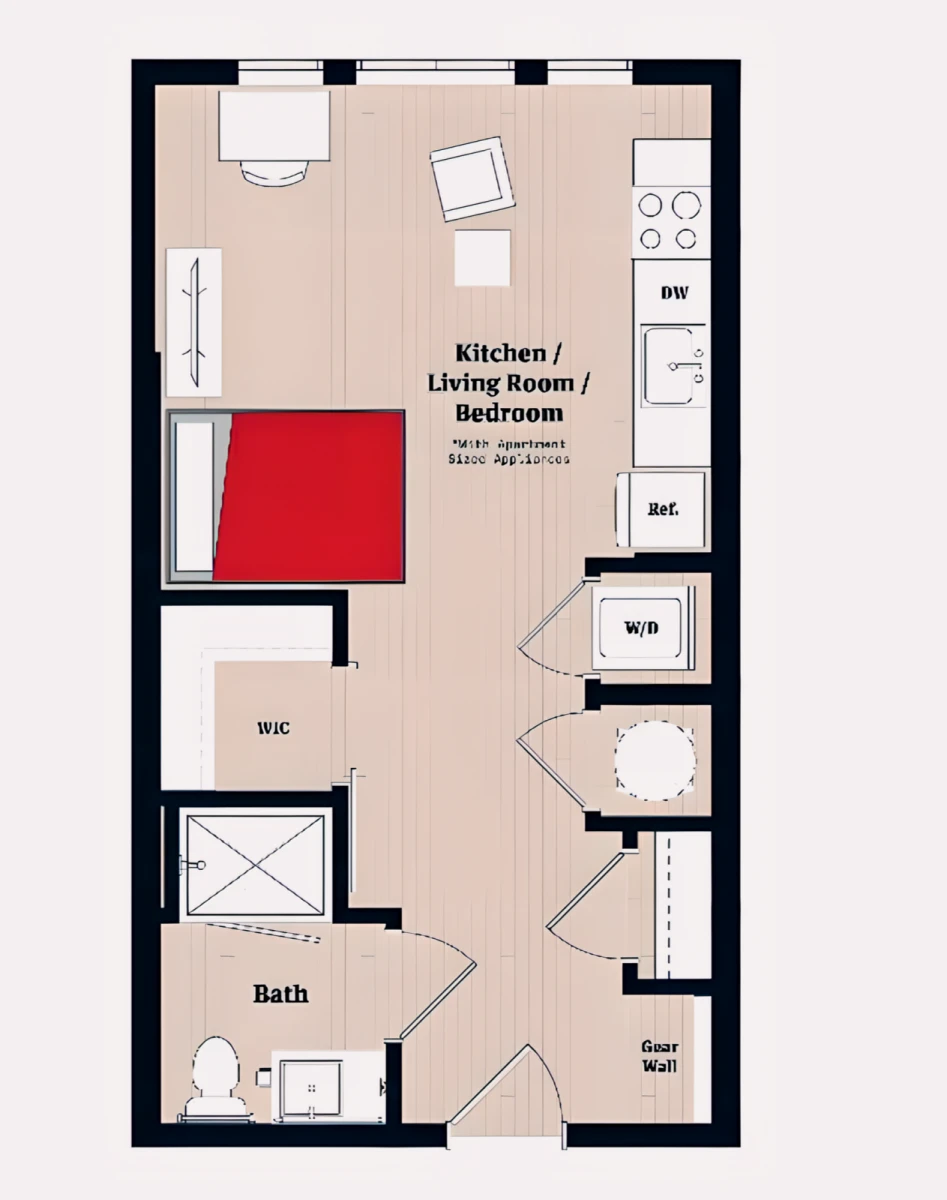 Studio Rooms view 1