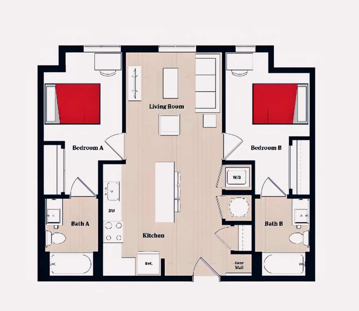 2 Rooms view 2