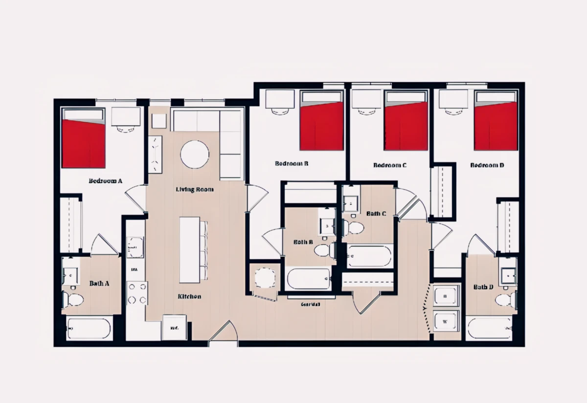 4 Rooms view 4