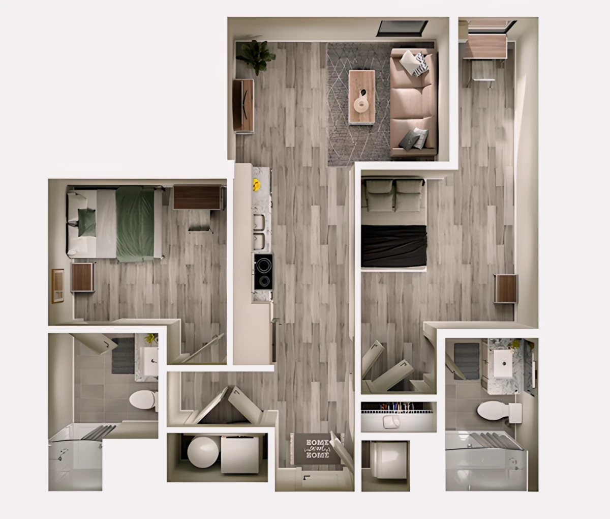2 Rooms view 2
